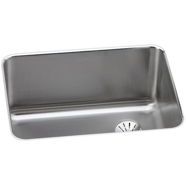 Lustertone Stainless Steel 25-1/2 X 19-1/4 X 10 Single Bowl Undermount Sink With Perfect Drain